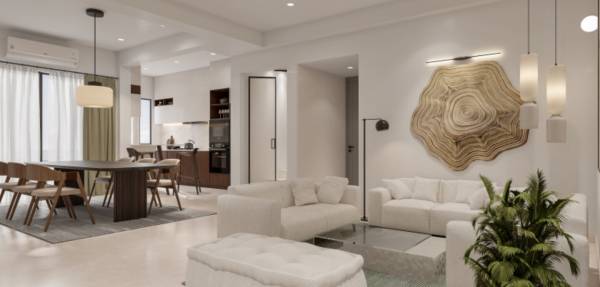  the-blue Living Area