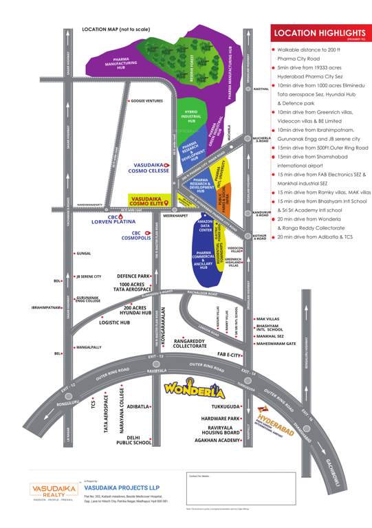  cosmo elite Layout Plan