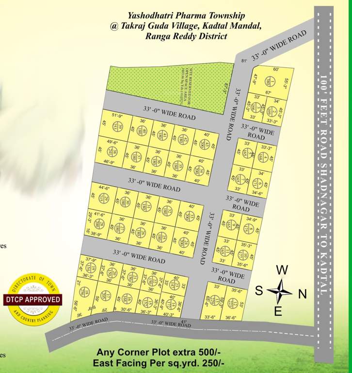  yasodhatri pharma township Layout Plan