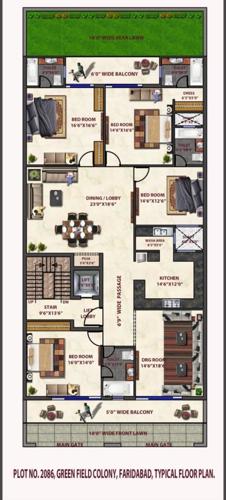  luxury-floors-400-sq-yd Luxury Floors 400 Sq Yd Cluster Plan