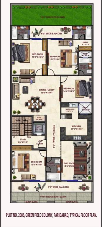 luxury floors 400 sq yd Luxury Floors 400 Sq Yd Cluster Plan