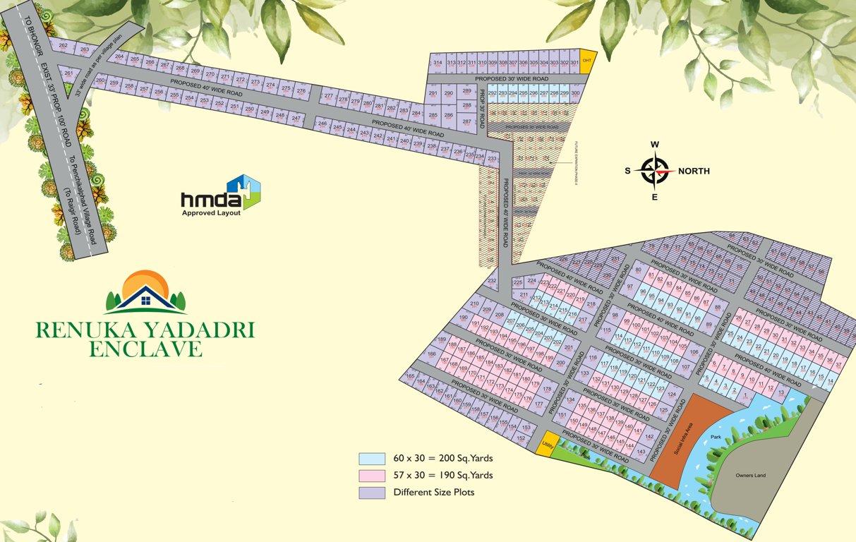  renuka yadadri enclave Layout Plan