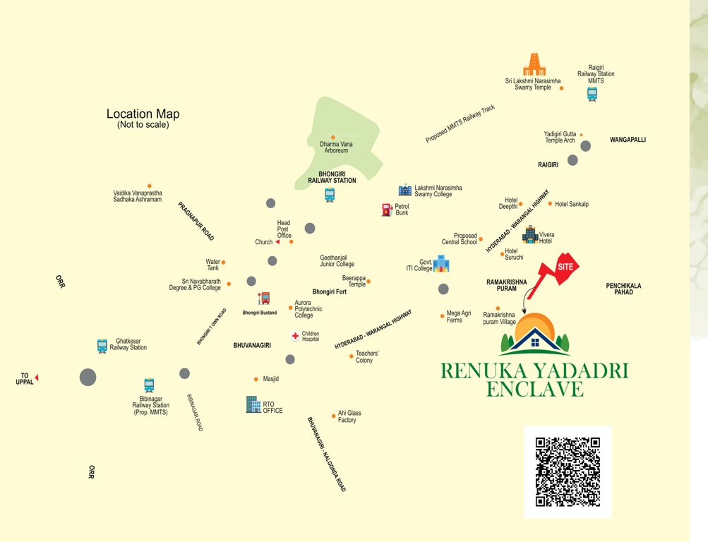  renuka yadadri enclave Location Plan