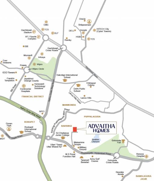  advaitha-homes Location Plan