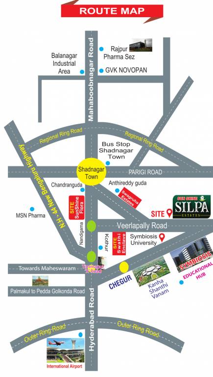  silpa estates Location Plan