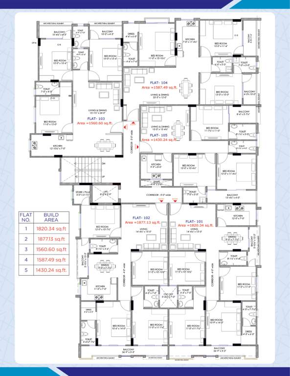  town square Block 1 Cluster Plan