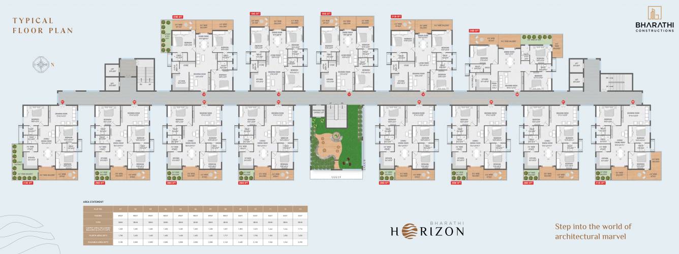  horizon Horizon Cluster Plan from 1st to 9th Floor