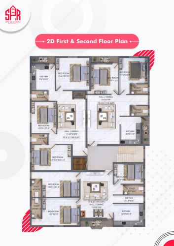  kadambavanam-flats Kadambavanam Flats Cluster Plan from 1st to 2nd Floor