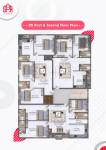 Kadambavanam Flats Cluster Plan from 1st to 2nd Floor kadambavanam-flats Kadambavanam Flats Cluster Plan from 1st to 2nd Floor