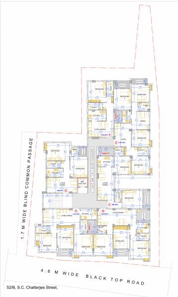  apartment Apartment Cluster Plan For Typical Floor Plan