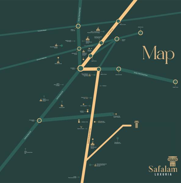  safalam-luxuria Location Plan