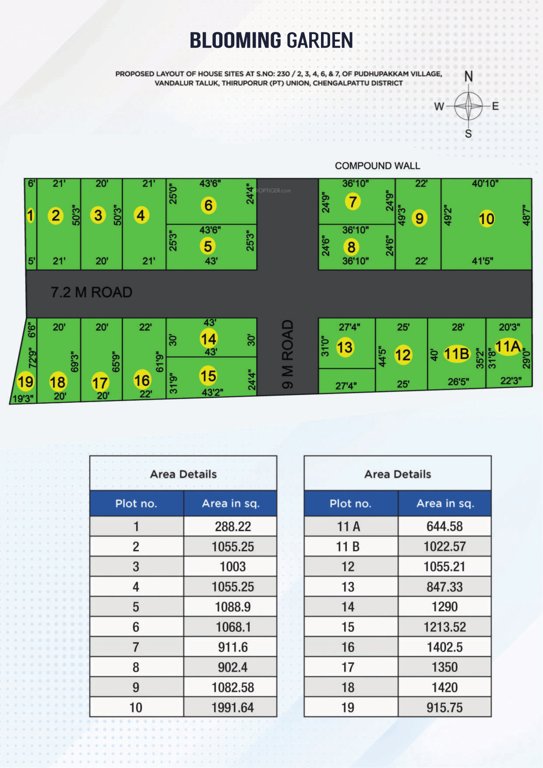  blooming garden Layout Plan