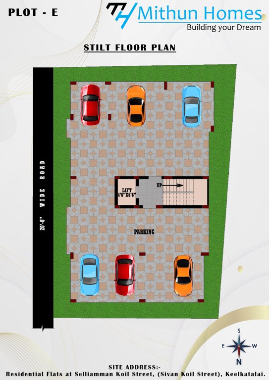  sun shine Wing E Cluster Plan for ground Floor