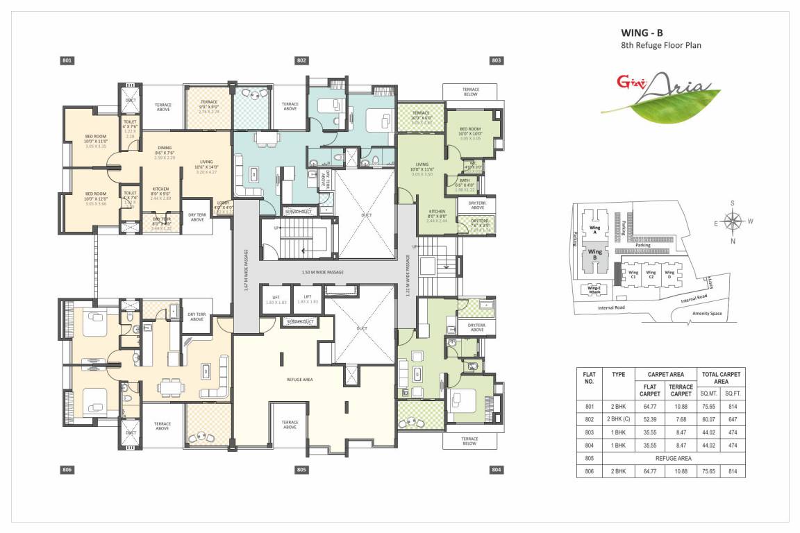  aria phase 2 Aria   Phase 2 B Building, Wing B Cluster Plan