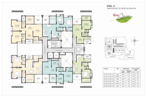  aria-phase-2 Aria - Phase 2 B Building, Wing B Cluster Plan