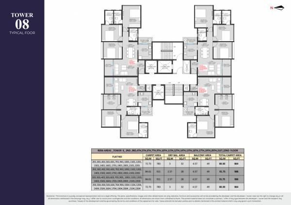 Tower No 8 Cluster Plan east-world-phase-i Tower No 8 Cluster Plan