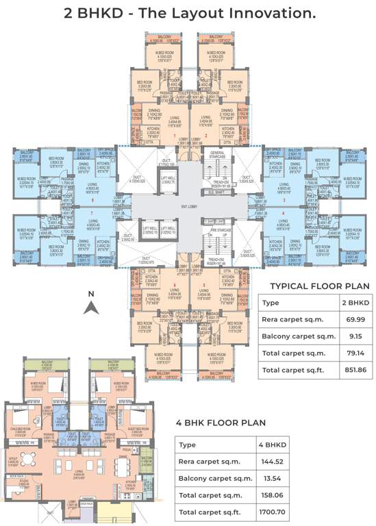  eden garden Building C1 To C4 MIG Type Cluster Plan