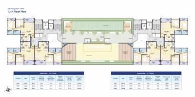 om-mangalam-path A Wing Cluster Plan for 10th Floor