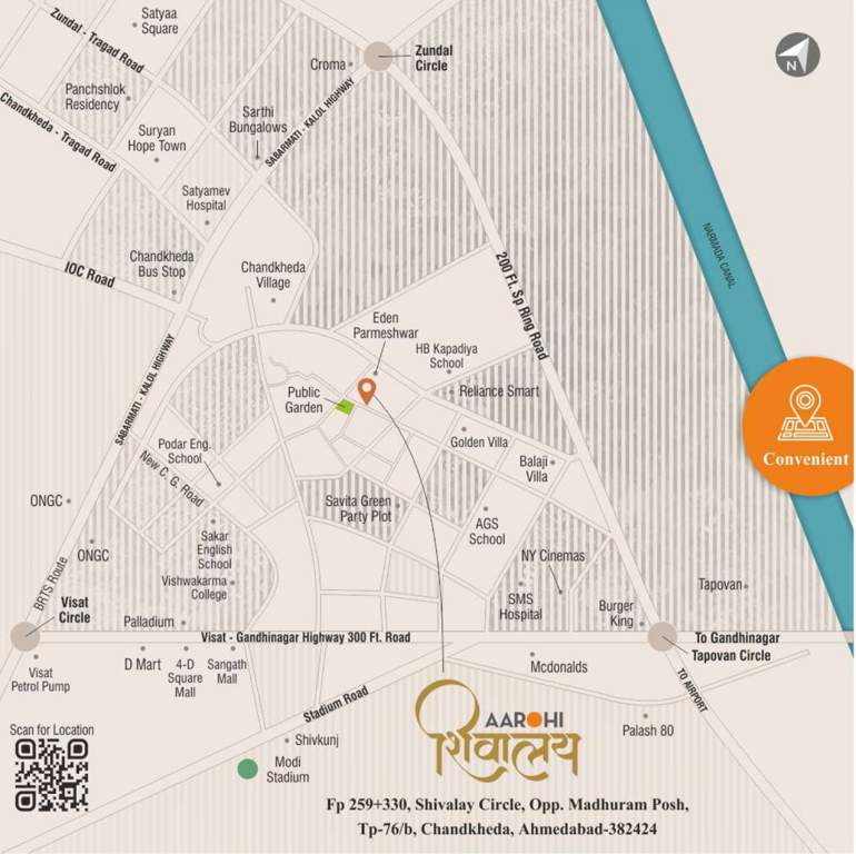  aarohi shivalay Location Plan