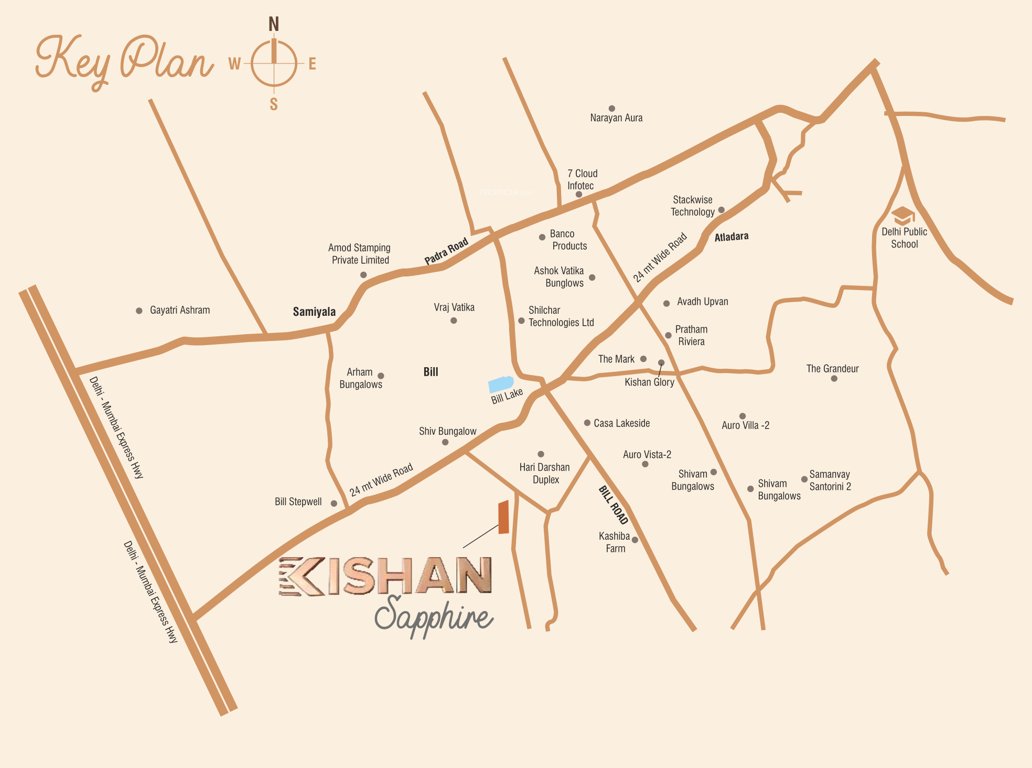  kishan sapphire villa Location Plan