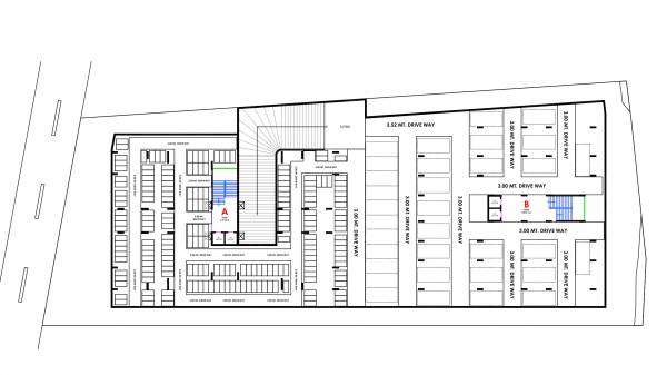  vrundavan-sky Block A And B Cluster Plan For Basement