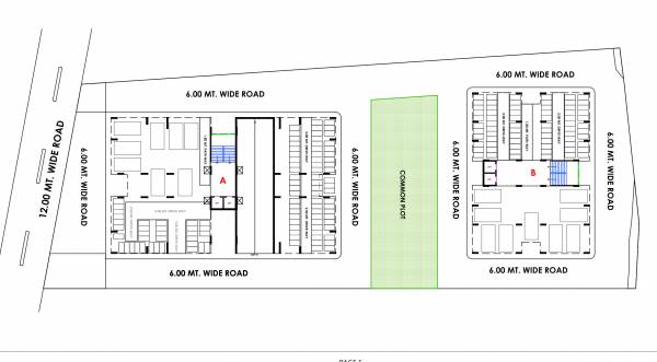  vrundavan-sky Block A And B Cluster Plan For Ground Floor