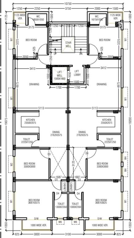  hrishivihar cooperative Hrishivihar Cooperative Typical Cluster Plan