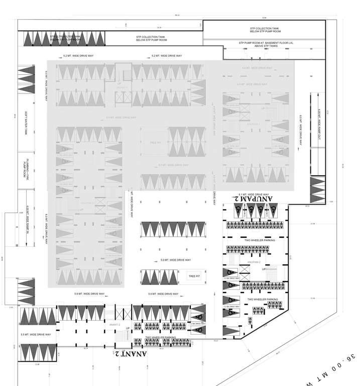  sector 6a phase 2 Anant 02, Anupam 02 Cluster Plan For Basement