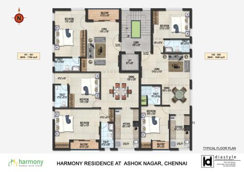  samyuktha Harmony Samyuktha Cluster Plan from 1st to 5th Floor