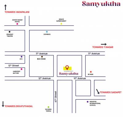  samyuktha Location Plan