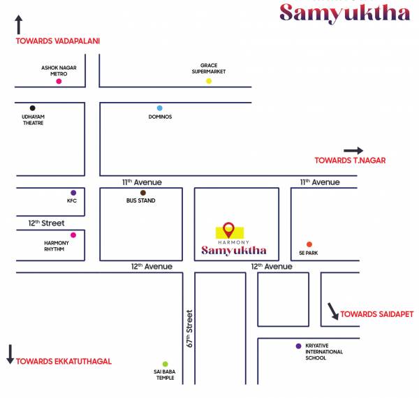  samyuktha Location Plan