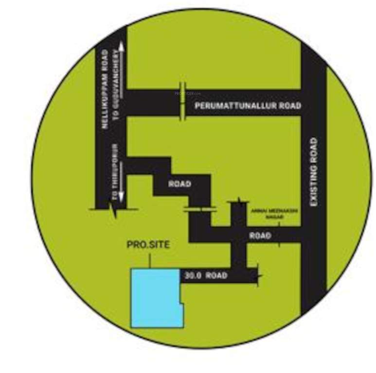  aishwaryam enclave phase 1 Location Plan