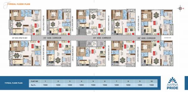  aarna-pride Aarna Pride Typical Cluster Plan