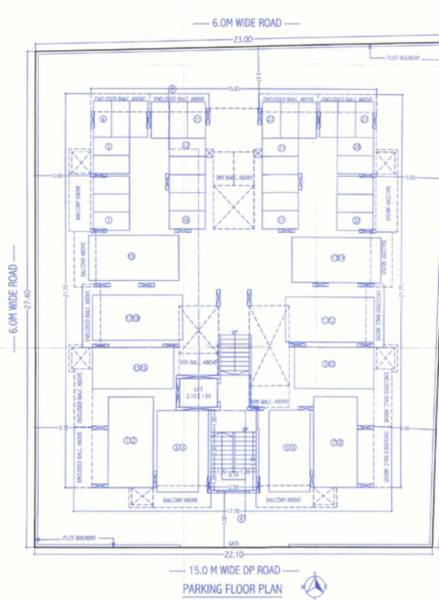  residency Edificio Residency Parking Floor Cluster Plan