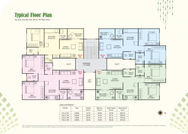  snehal-apartment Snehal Apartment Cluster Plan