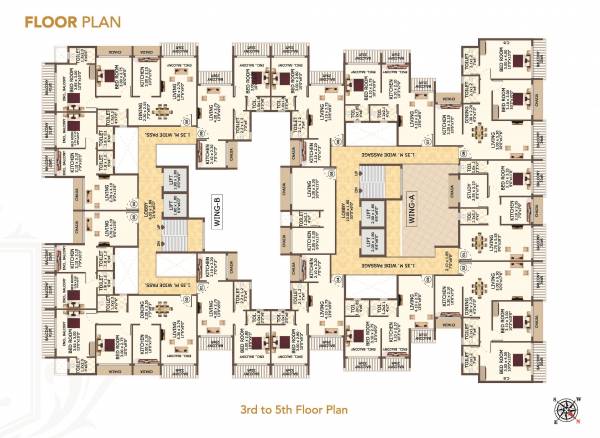  hari-priya Wing A and Wing B Cluster Plan