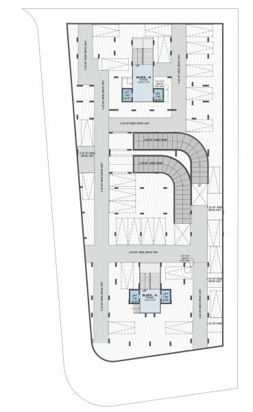  kazmain-14 Block A And B Cluster Plan For Basement 1