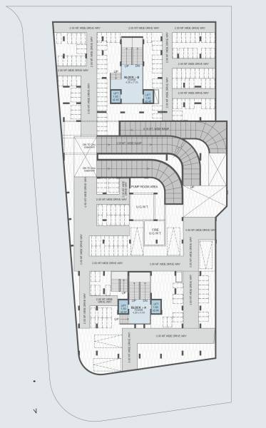  kazmain-14 Block A And B Cluster Plan For Basement 2