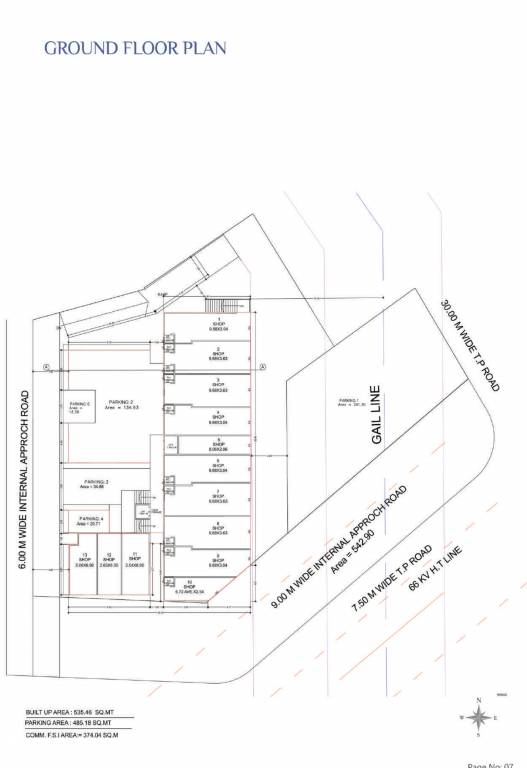 shiv sky Shiv Sky Cluster Plan for ground Floor