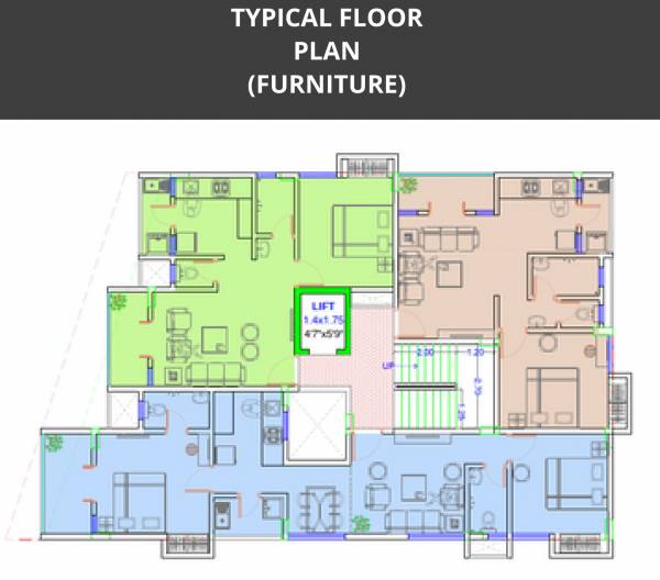  blossom Balaji Blossom Typical Cluster Plan