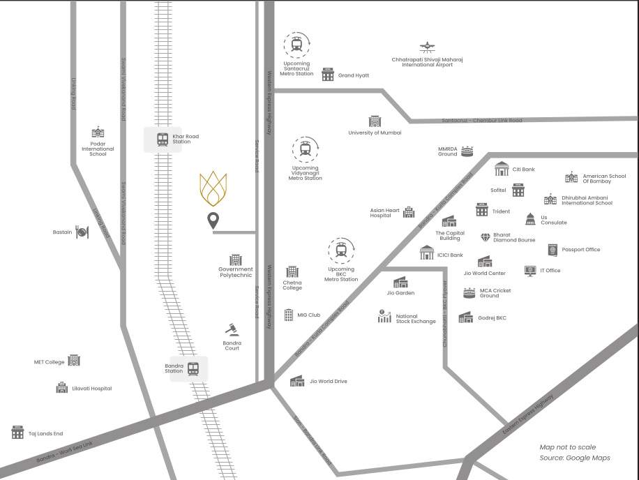  the address by gs bandra tower b Location Plan
