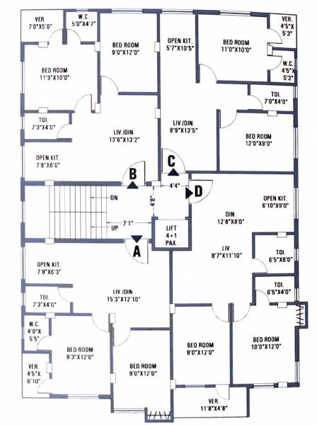  krishnanjali Krishnanjali Cluster Plan For 4th Floor