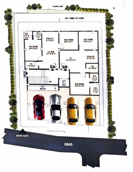  krishnanjali Krishnanjali Cluster Plan For Ground Floor