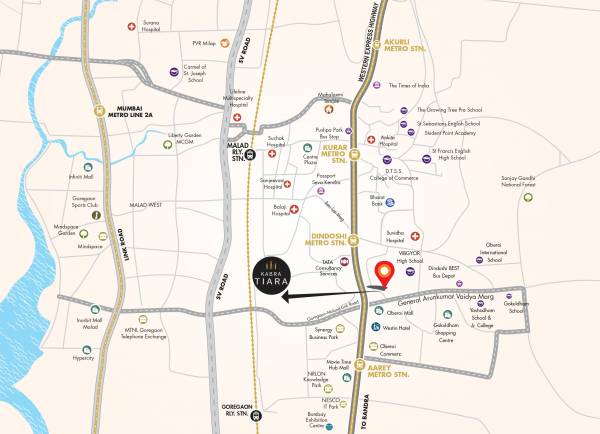  tiara-redevelopment-of-dindoshi-darshan-chsl Location Plan