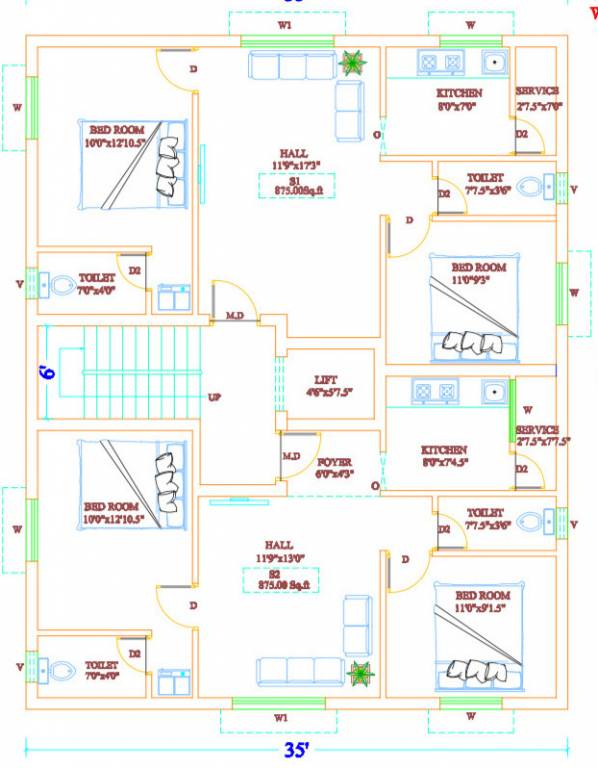  brs BRS Cluster Plan For Typical Floor Plan