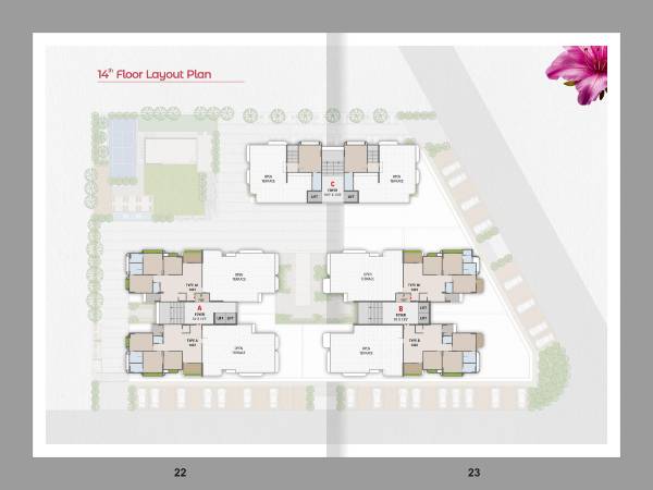  brij-azalea Block A Cluster Plan for 14th Floor