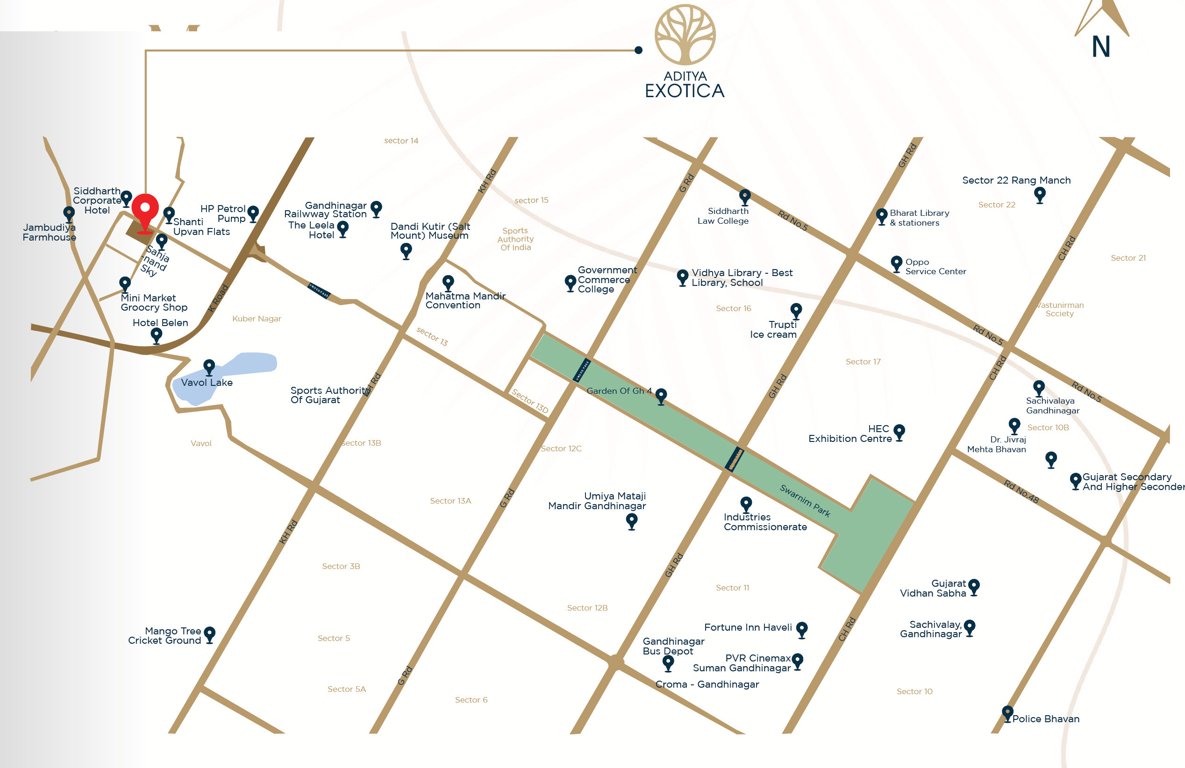  exotica Location Plan