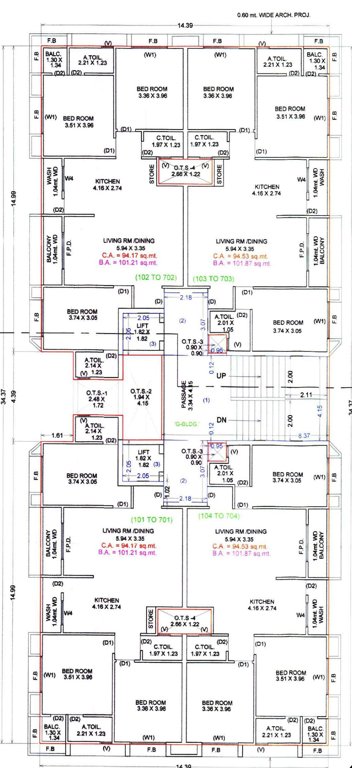  maxiple the address Block G Cluster Plan From 1st To 7th Floor