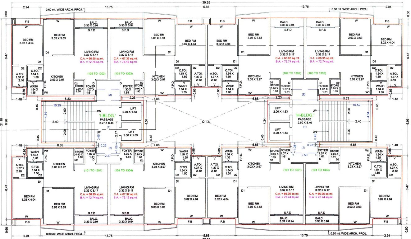  maxiple the address Block H Cluster Plan From 1st To 13th Floor