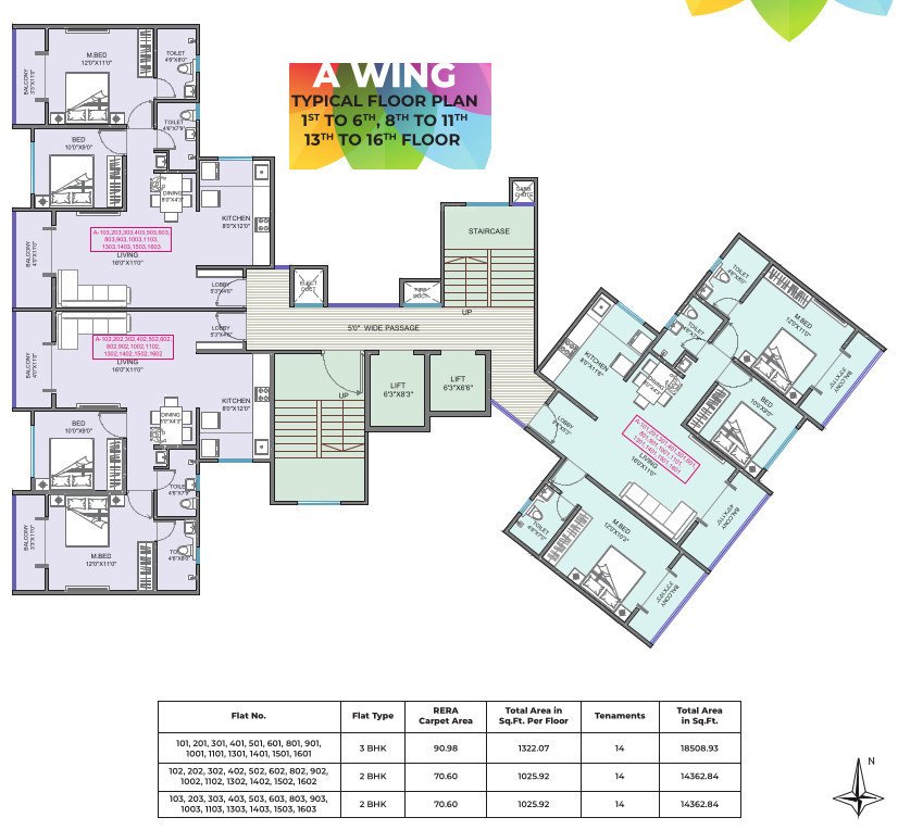  platinum city light Wing A Cluster Plan